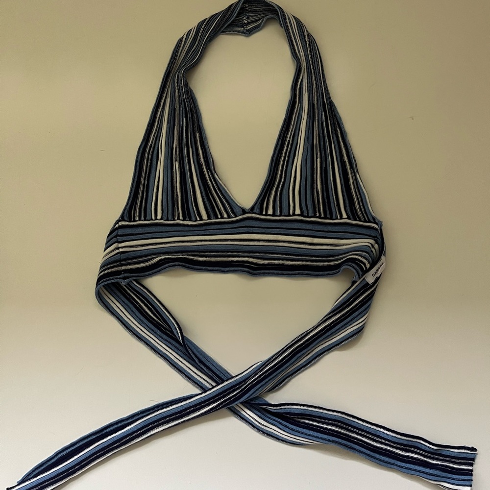 garage knitted halter top